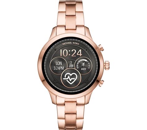 michael kors runway women's watch chocolate|michael kors smartwatch women.